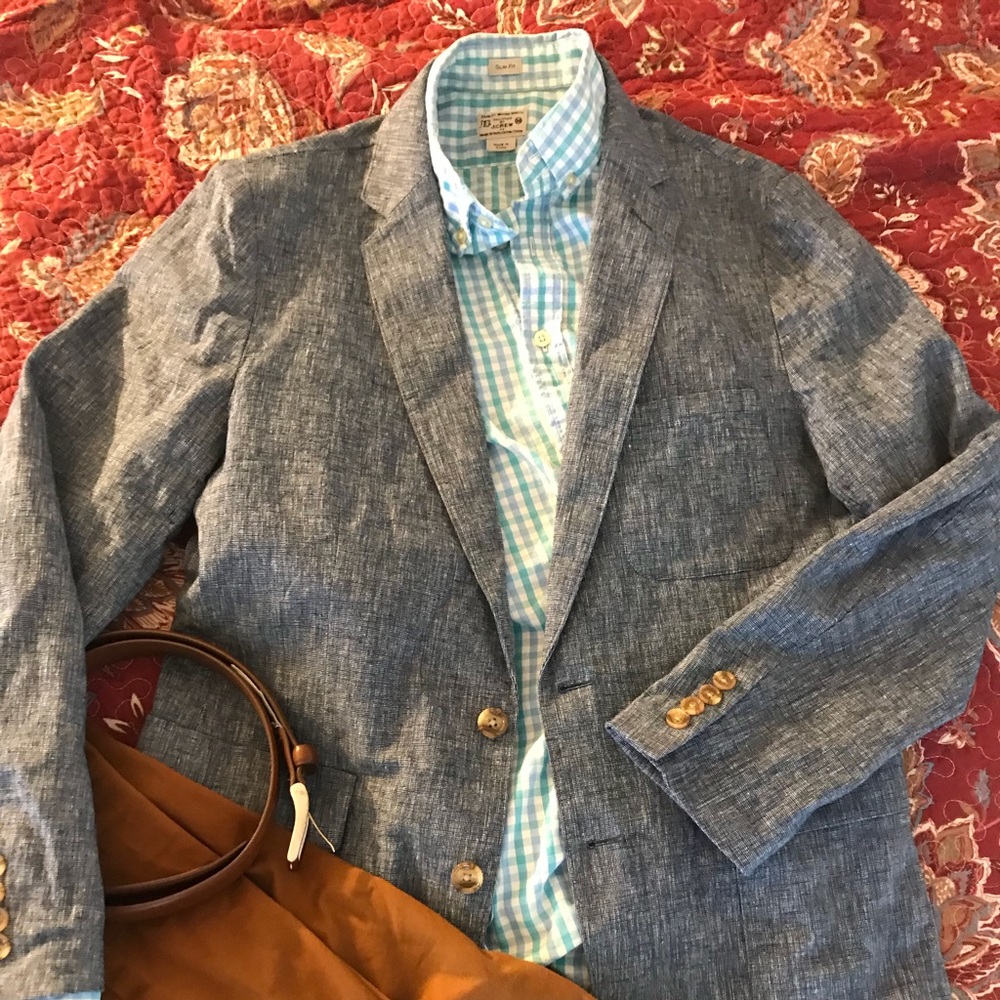 J Crew linen - cotton blazer size Medium